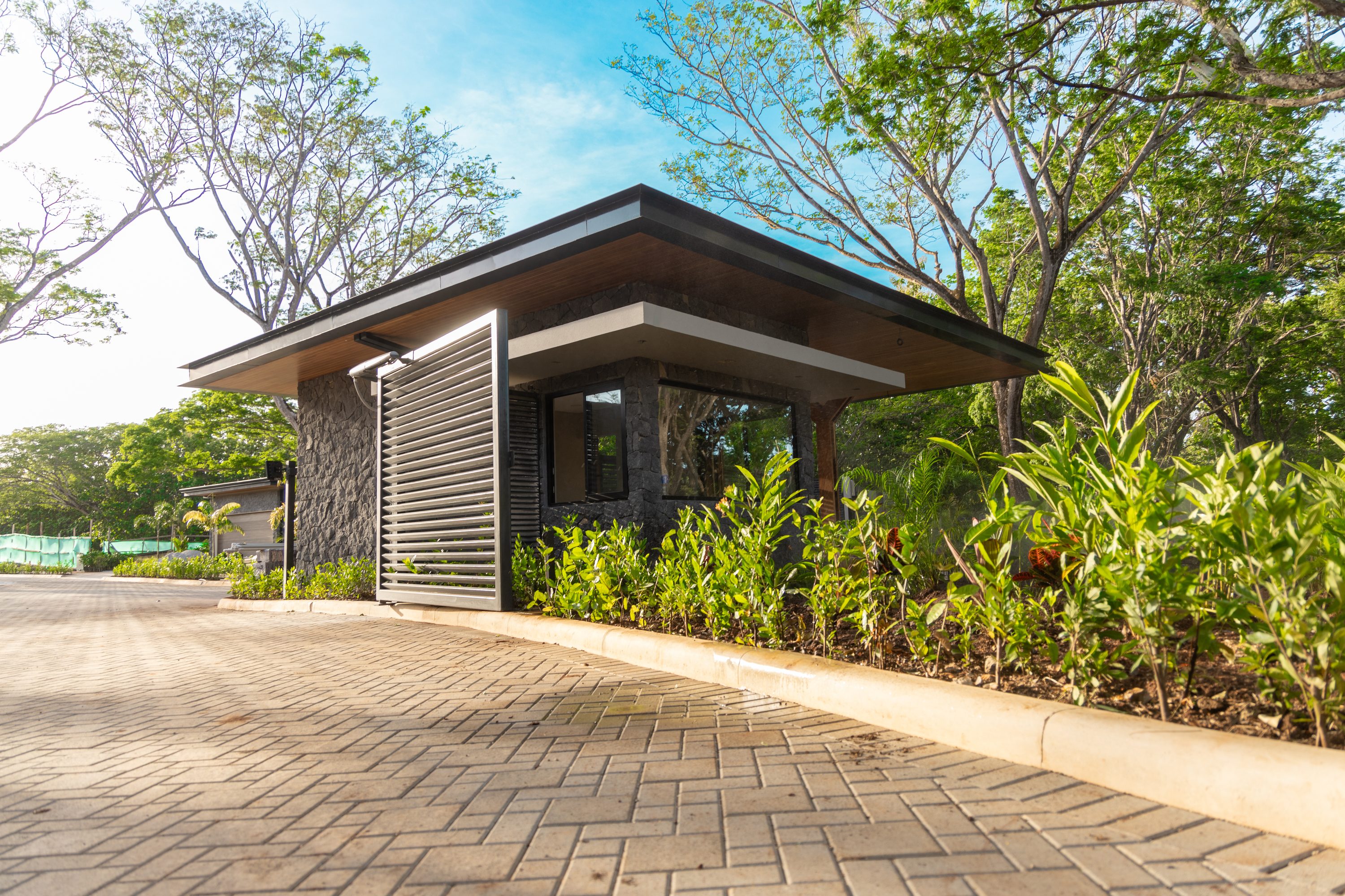 The gate house at Black Coast Estates